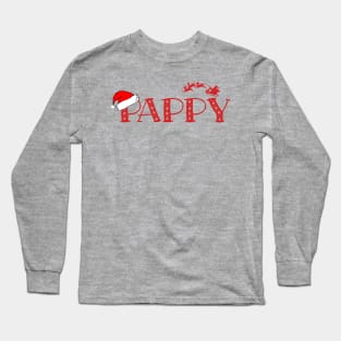 Christmas Family Name "Pappy" Photo Design Shirt Long Sleeve T-Shirt